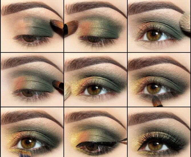 Makeup-урок: учимся делать золотой макияж для карих, зеленых и голубых глаз