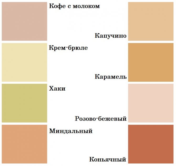 3 оттенка золотистого цвета и их сочетания с другими цветами