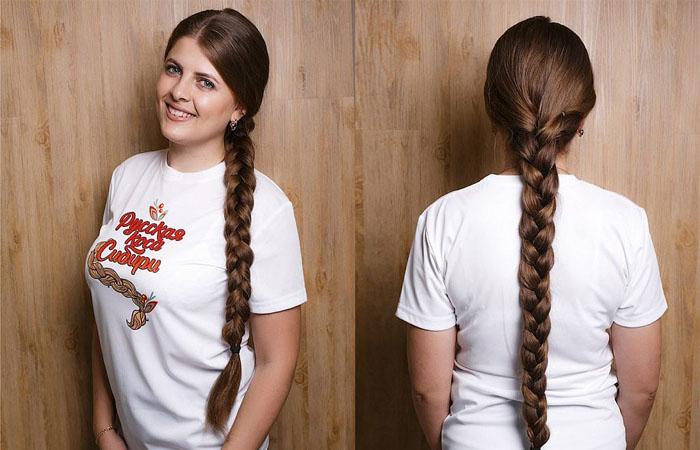 Русская коса девечья краса учимся плести русскую косичку