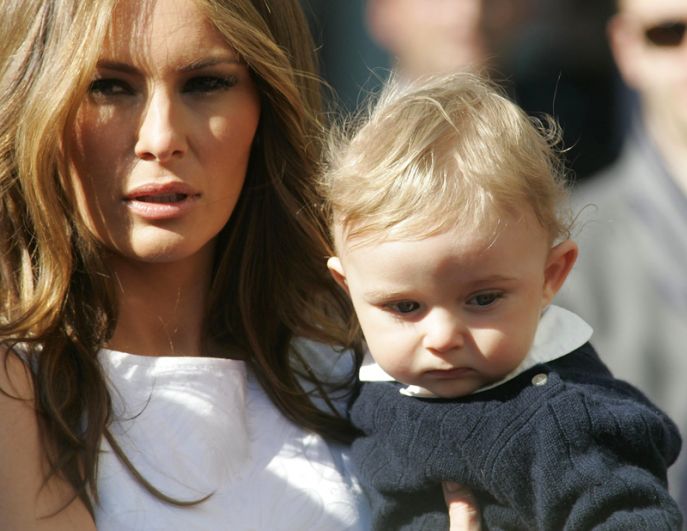 20 марта 2006 года Меланья родила сына, которого назвали Бэрроном Уильямом Трампом.
