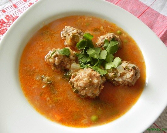Суп с тефтелями — 7 вкусных рецептов приготовления
