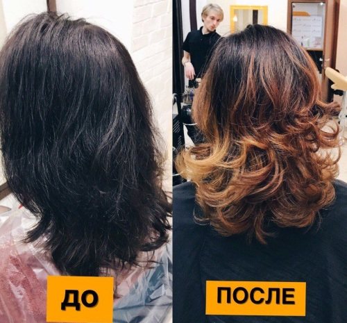 Балаяж на темные волосы. Как сделать в домашних условиях, техника окрашивания, фото