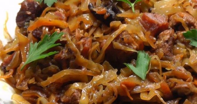 Бигус из свежей капусты — любимое блюдо славян