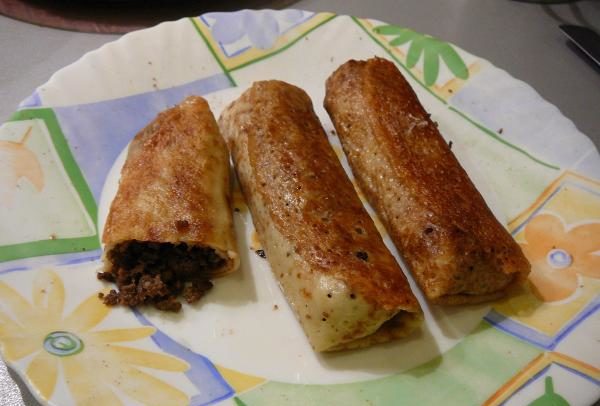 Вкусные и сытные блинчики с мясом. Рецепт от Юлии Высоцкой