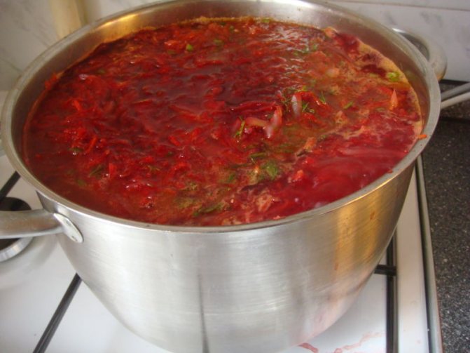 борщ с квашеной капусточкой
