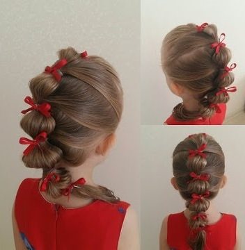 Детские прически для девочек на каждый день, в садик, школу, на короткие, длинные волосы, с бантами