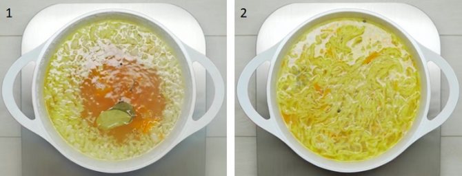 Готовый суп из курицы с лапшой