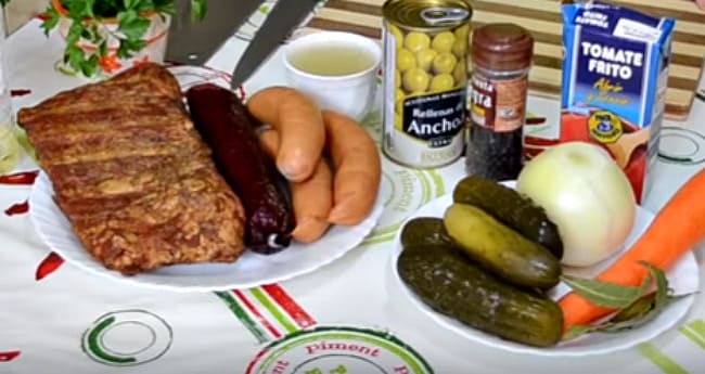 ингредиенты для супа