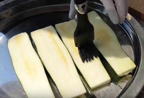Кабачки гриль на мангале