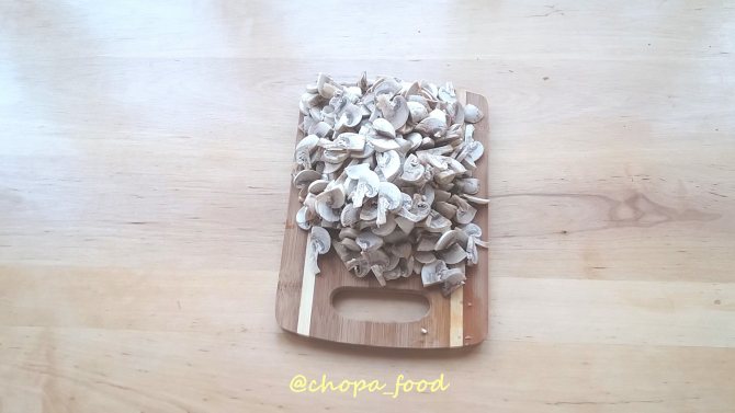 как красиво нарезать шампиньоны