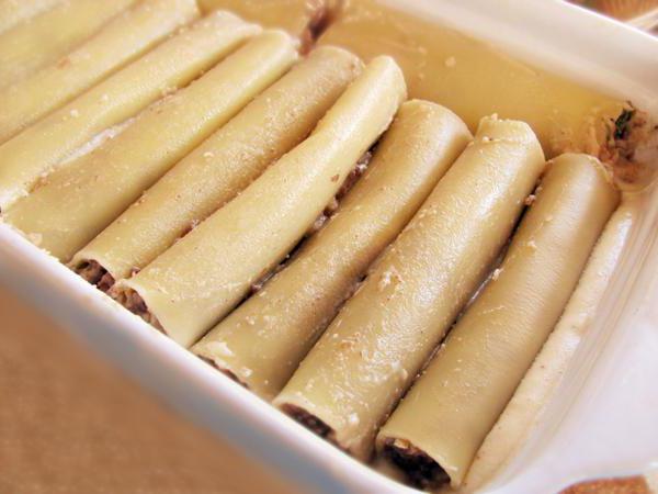 как приготовить фаршированные макароны в духовке