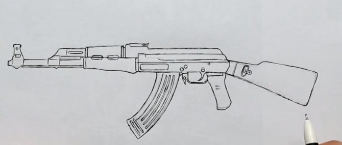 Как рисовать оружие и ножи из CS:GO поэтапно, рисуем скины из кс го карандашом