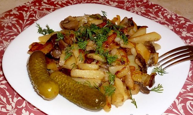 Картошечка с огурцами