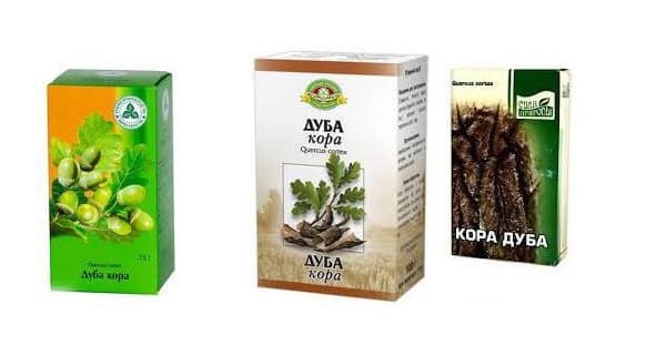 Кора дуба в упаковках