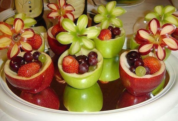 Корзинки из фруктов