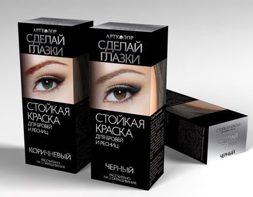 Краска для бровей и ресниц: правильное окрашивание