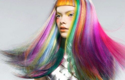 Креативное окрашивание волос. Новинки на средние, короткие и длинные волосы. Фото