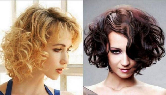 Кудри на среднее каре