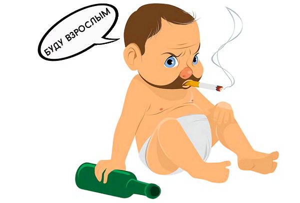 курение детей