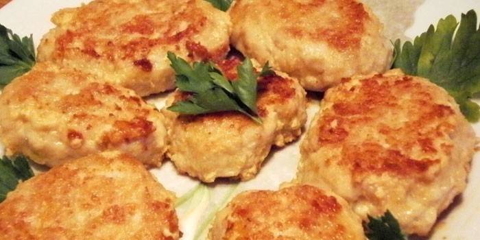 Куриные котлеты из субпродуктов