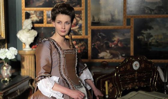 Любава Грешнова на съемках сериала «Екатерина. Взлет»
