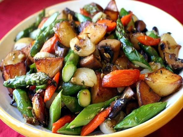 Салат с жареными шампиньонами — 7 рецептов вкусного салата