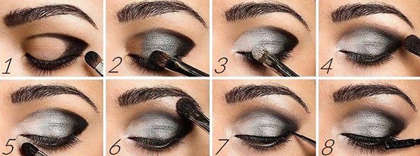 Макияж тенями smoley eyes