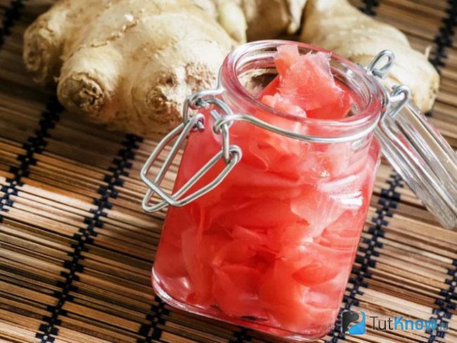 Маринованный имбирь — простой рецепт