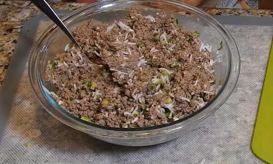 мясная начинка готова