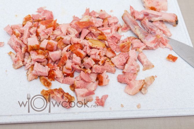 нарезаем мясо