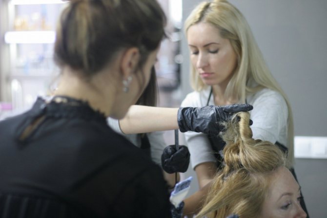 Навыки колористики волос
