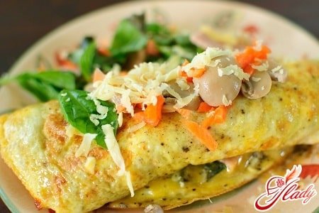 омлет с добавками