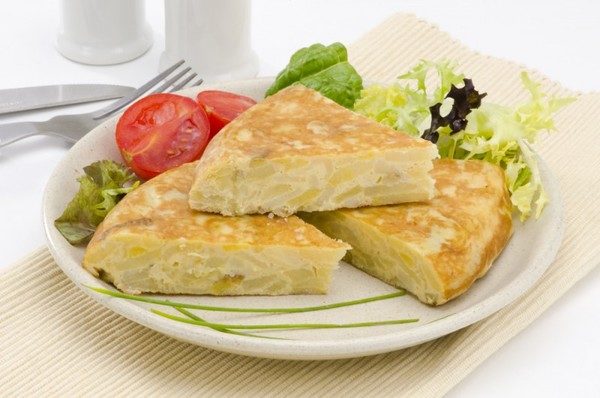 омлет с рыбой
