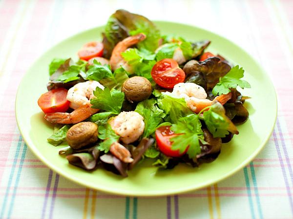 Салат с жареными шампиньонами — 7 рецептов вкусного салата
