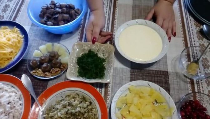 подготовленные ингредиенты