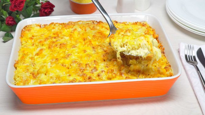 Картофельная запеканка с фаршем без сыра в духовке