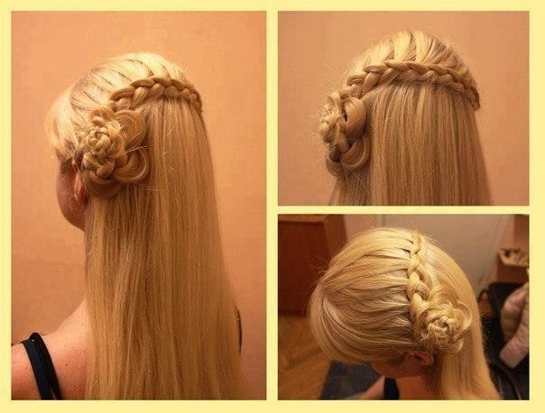 Прически для девочки с кудрями на длинные волосы, с косой, диадемой, короной, жгутиками. Как сделать пошагово с фото. Видео-уроки