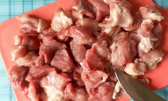 Режем мясо