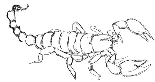 Рисунок Скорпион