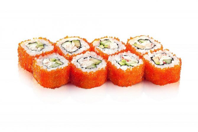 Необходимые продукты для приготовления домашних роллов