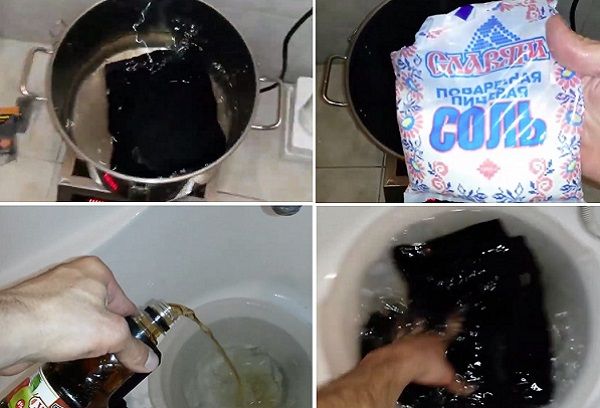 Ручной метод покраски джинс