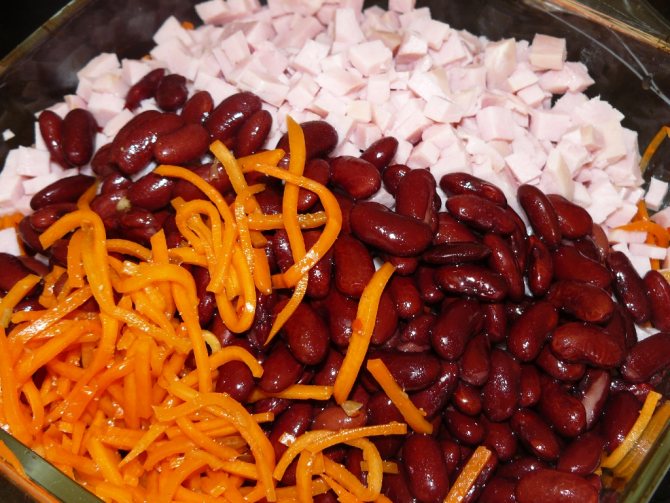 Салат с консервированной фасолью. 11 очень вкусных рецептов