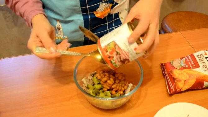 Салат с консервированной фасолью. 11 очень вкусных рецептов