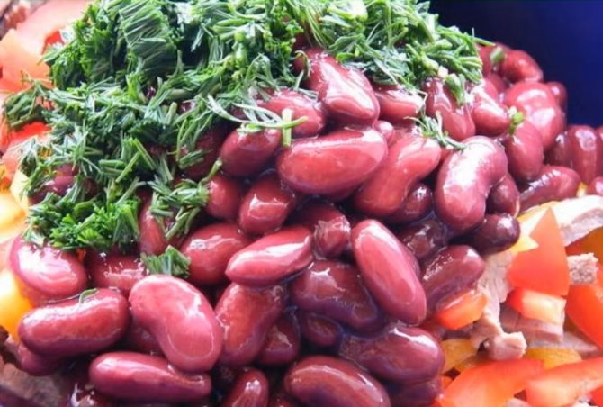 Салат с консервированной фасолью. 11 очень вкусных рецептов