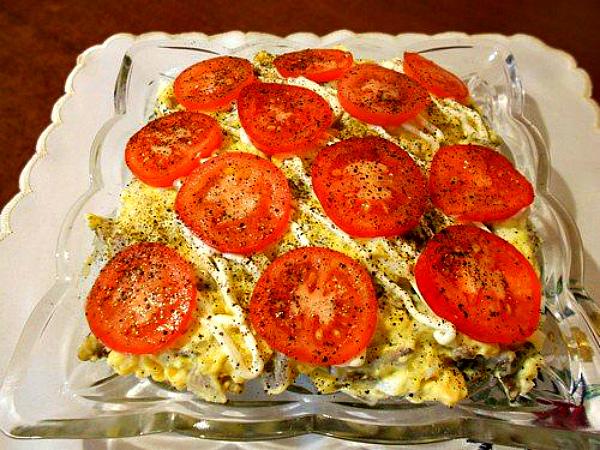 Салат с жареными шампиньонами — 7 рецептов вкусного салата