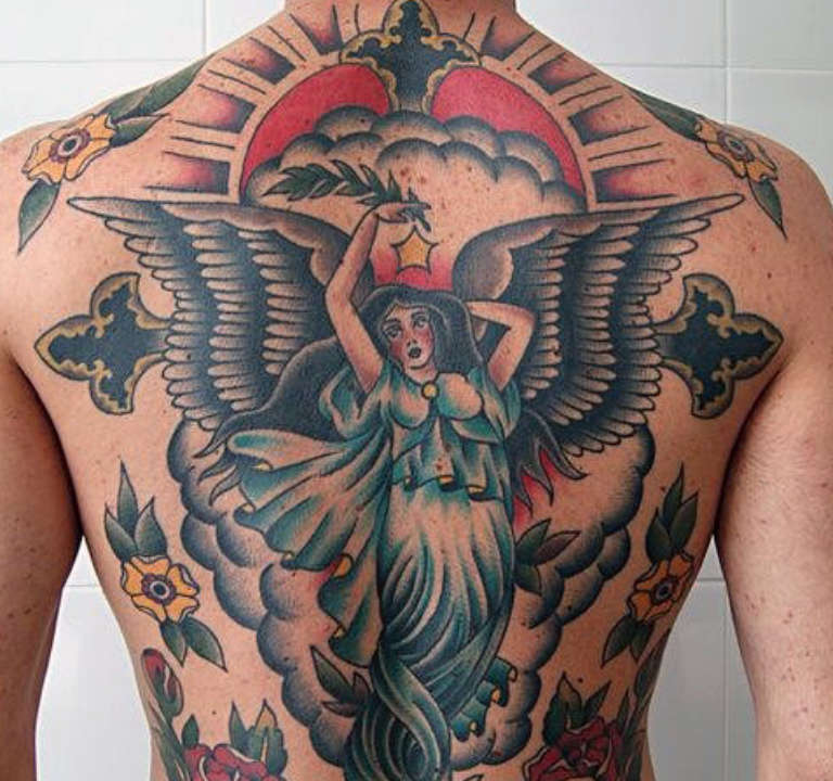 Религиозные татуировки | Христианские и церковные наколки | Распятие Иисуса