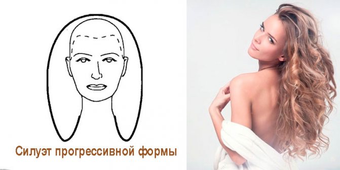 Силуэт прогрессивной стрижки