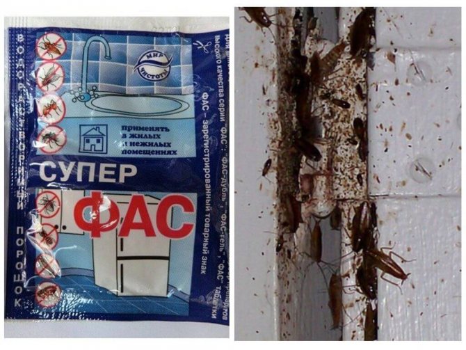 Средства ФАС от тараканов таблетки, гель и порошок