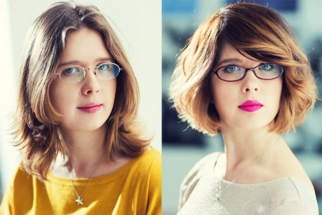 Стрижки и прически для высокого лба