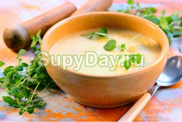 Суп-пюре гороховый с куриным мясом